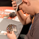 Paul Rietzl agonizes over his cards at the Pro Tour Dragons Of Tarkir event